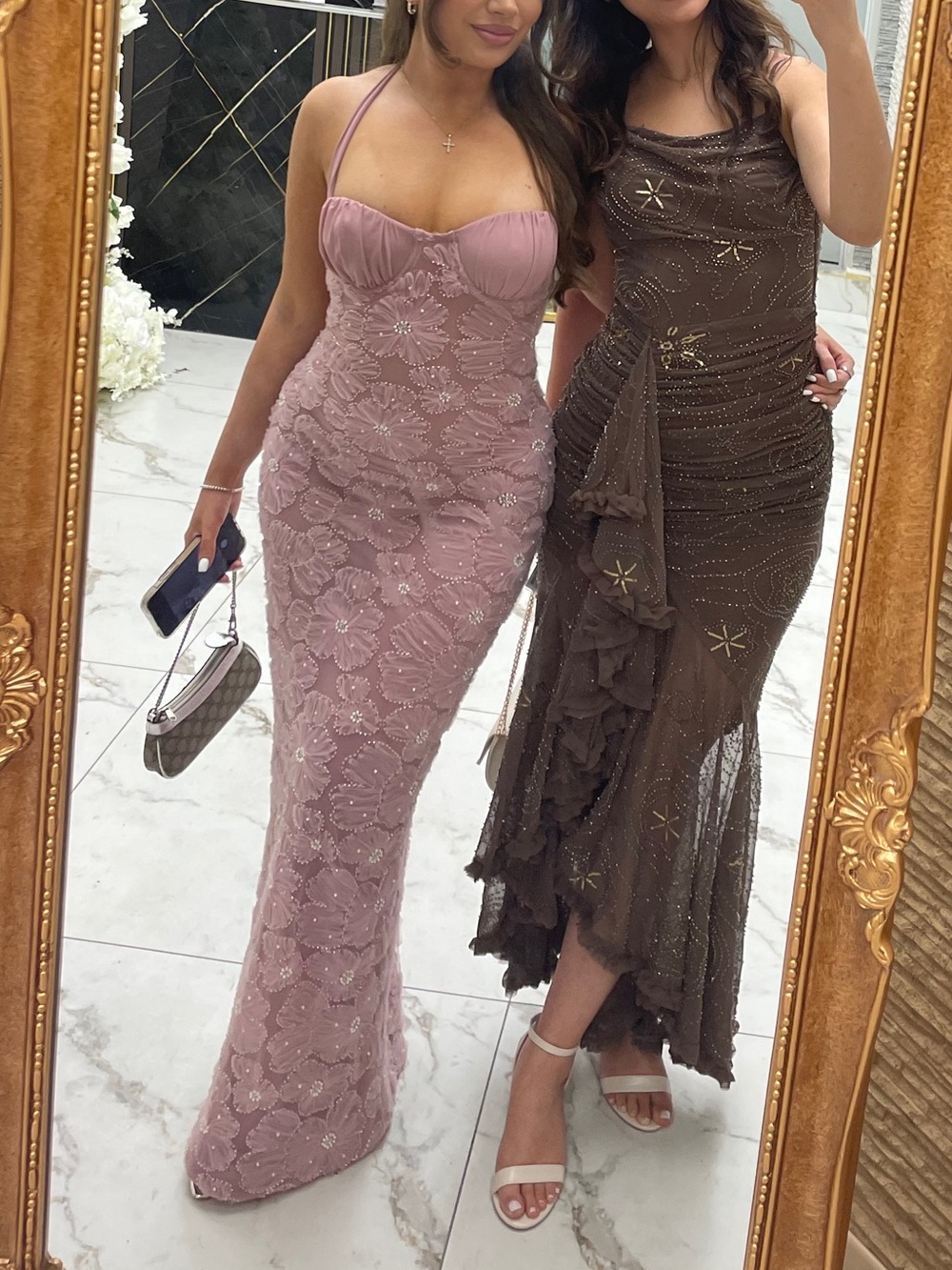 mauve/dusty rose outcast moliex maxi dress